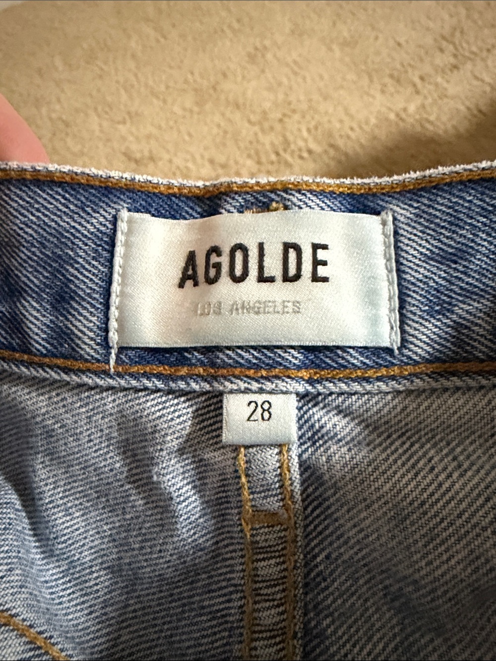 Agolde Light Blue Denim Women's Jeans